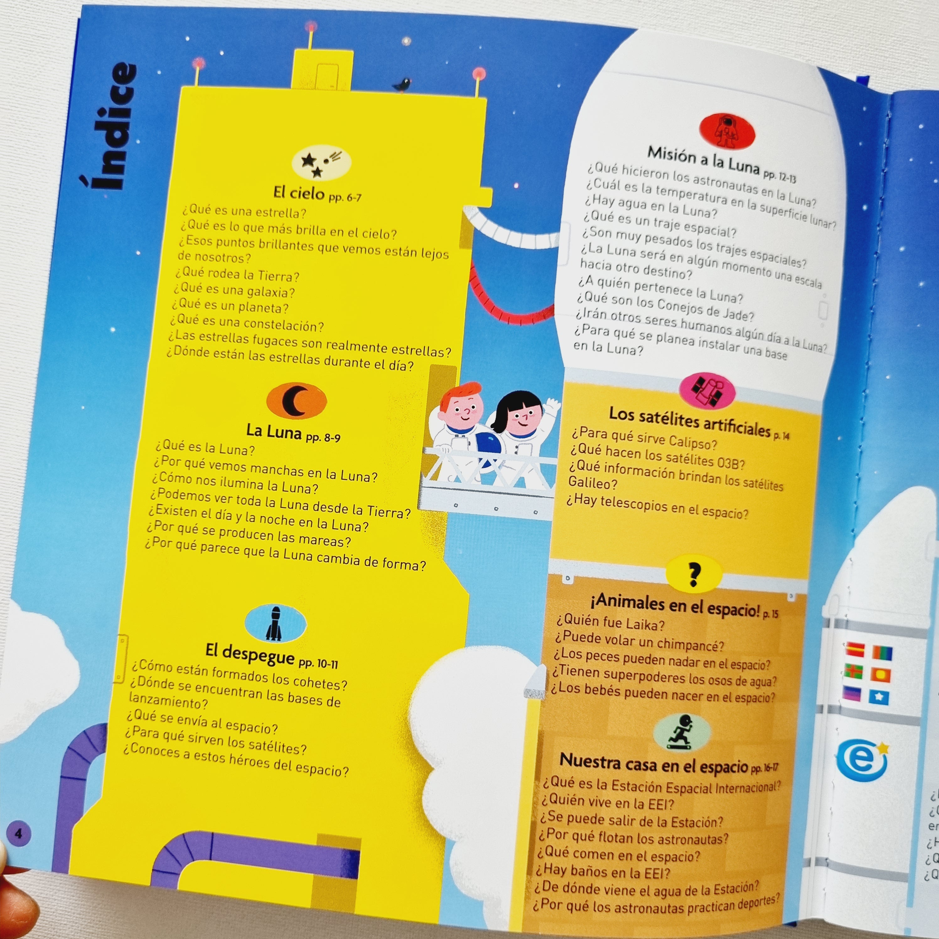 El libro del espacio. Pequeños curiosos El libro del espacio. Pequeños curiosos